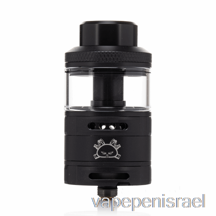 חד פעמי Vape Israel Hellvape שמן ארנב 28 מ"מ Rta שחור עם לוגו לבן